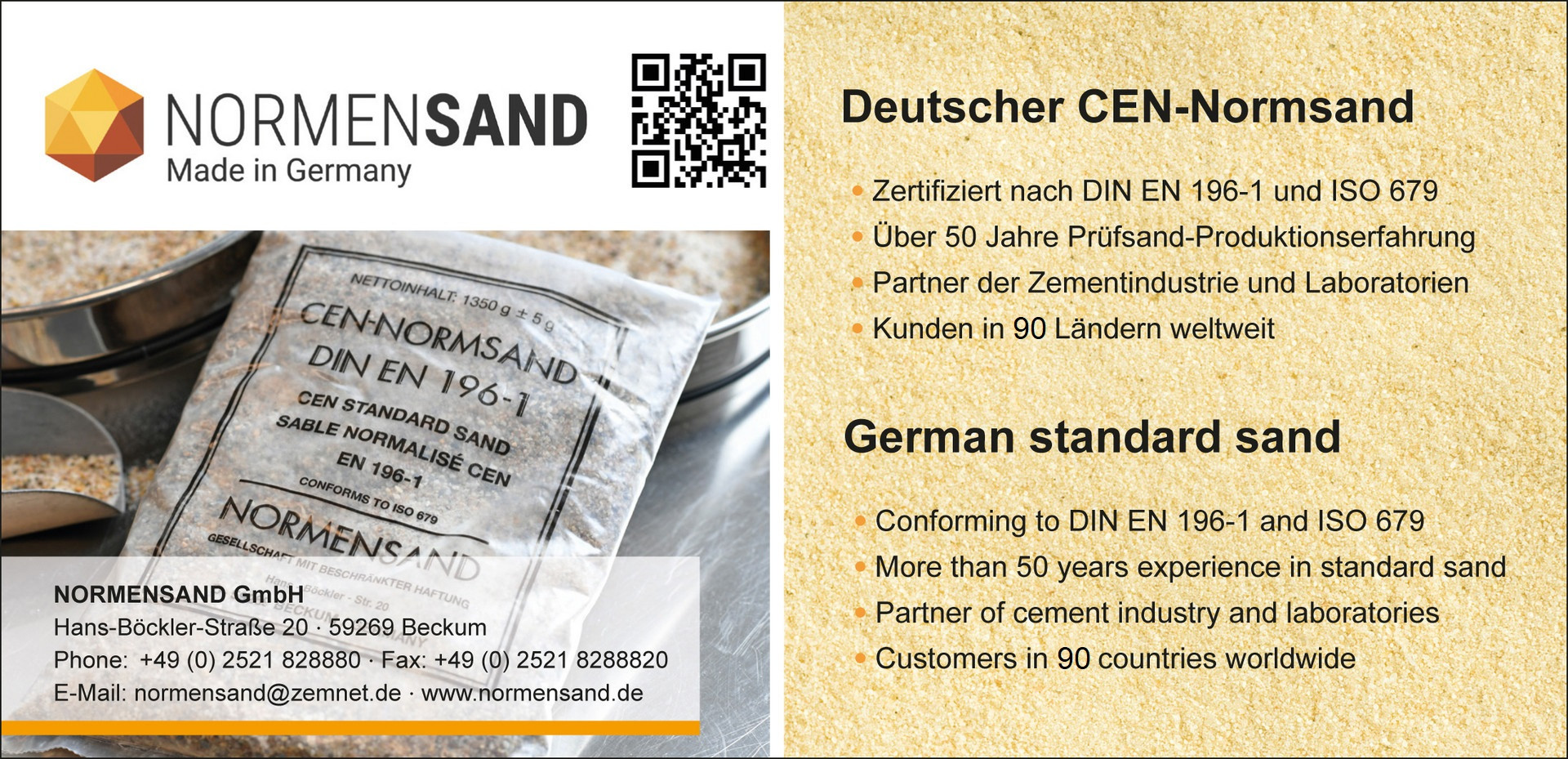 Normensand - German standard sand